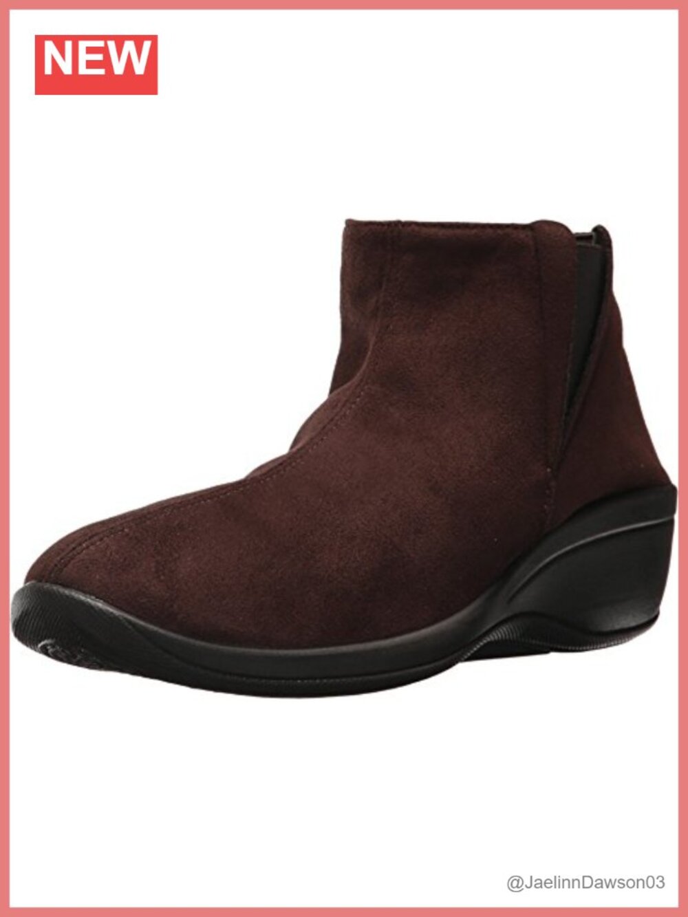 Arcopedico Luana Ankle Bootie, Comfort Arch Support Slip On Zip